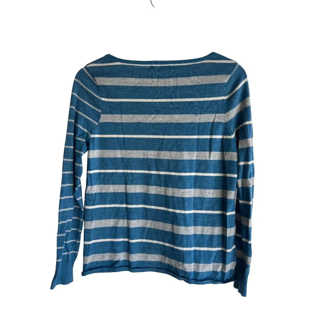 Smarwool size XS merino blend‎ sweater blue gray